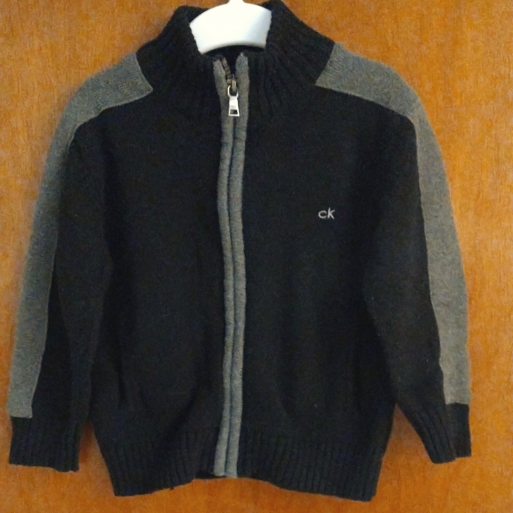 Calvin Klein zip up toddler boys sweatee